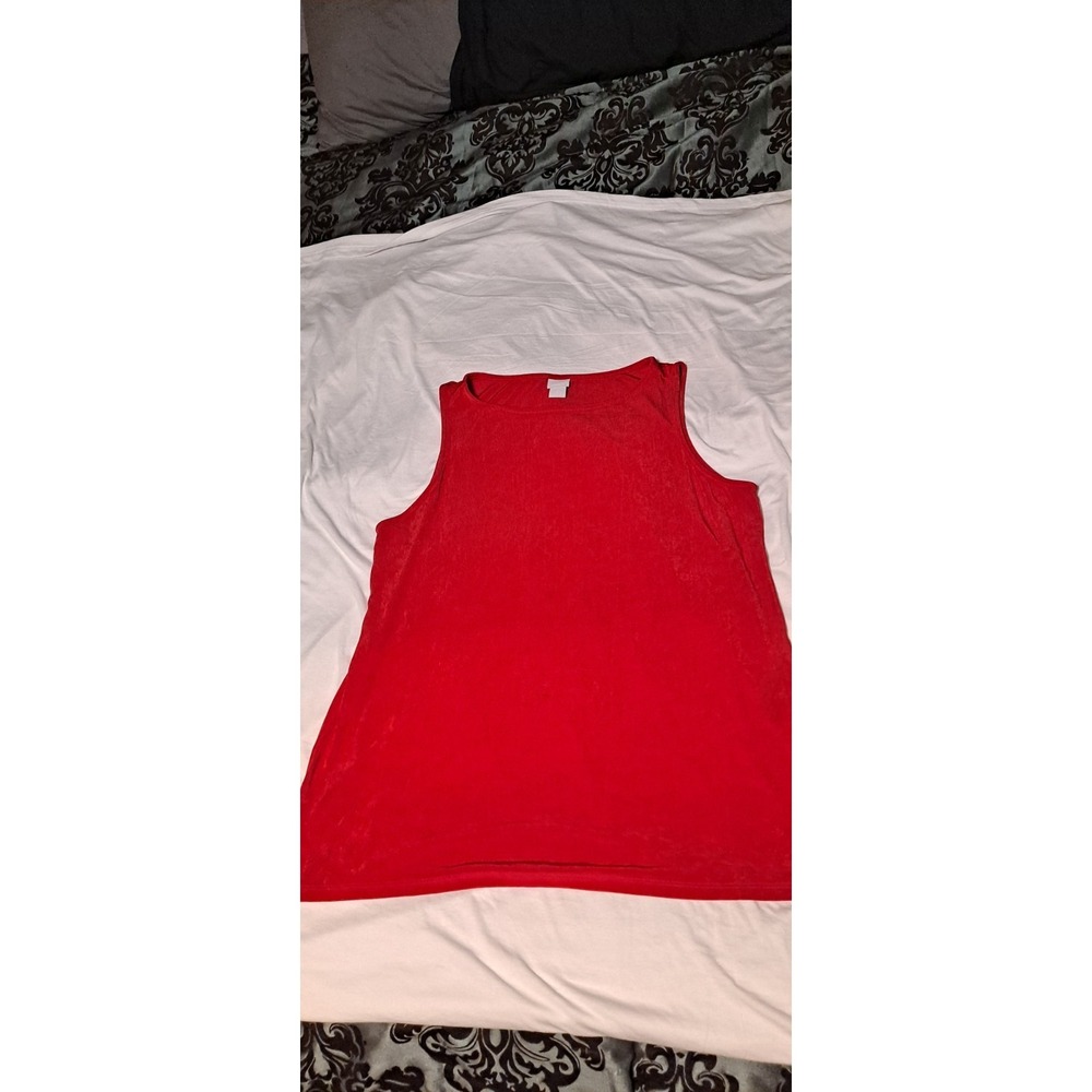 Chico's Red Sleeveless Tank Top